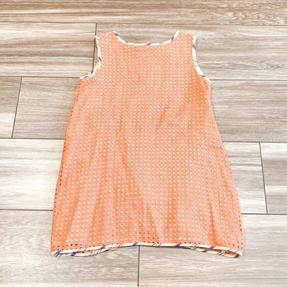 Tia Cibani Orange Eyelet Dress Size 2Y
